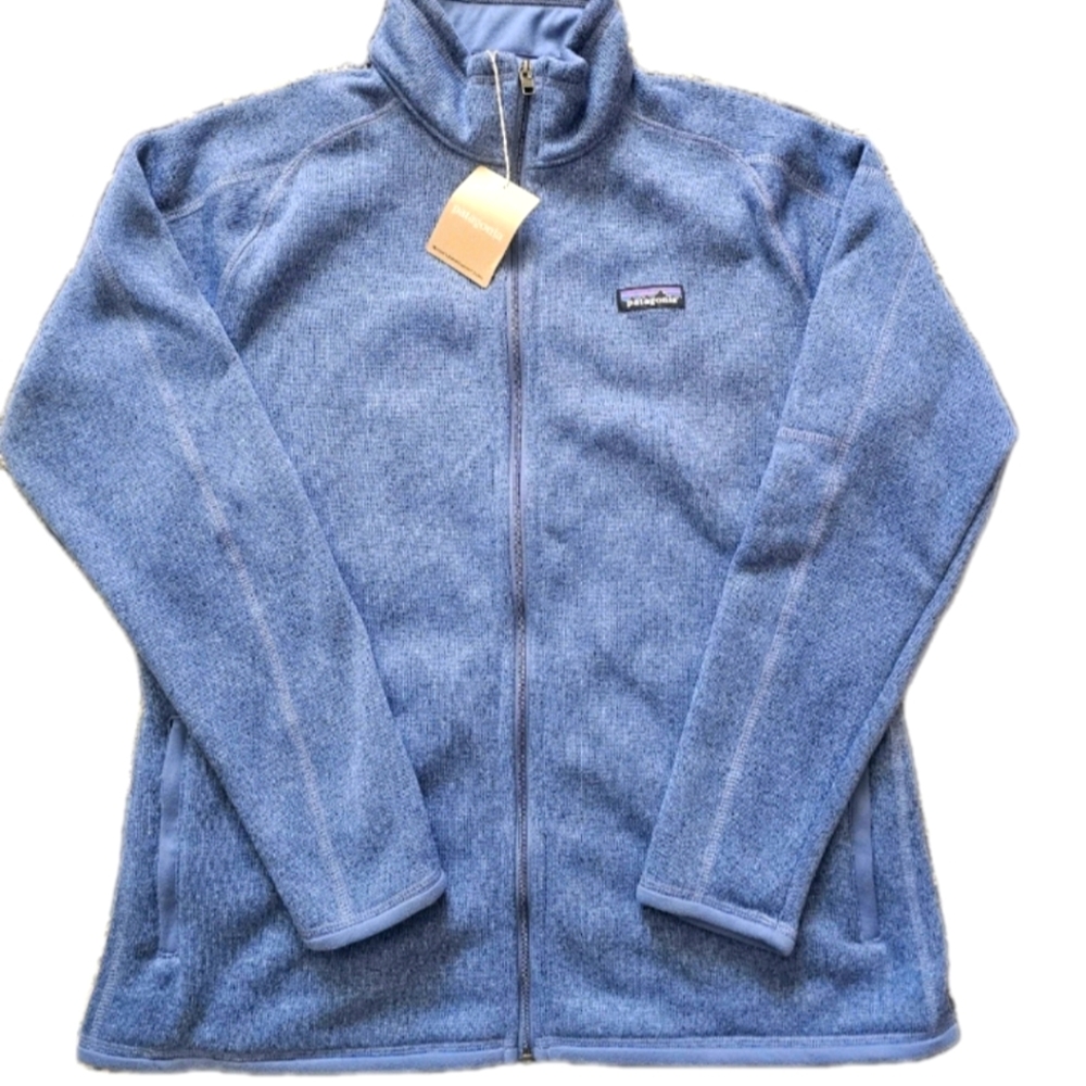 Patagonia Women’s  Current Blue Better Sweater Full Zip Fleece New With Tags